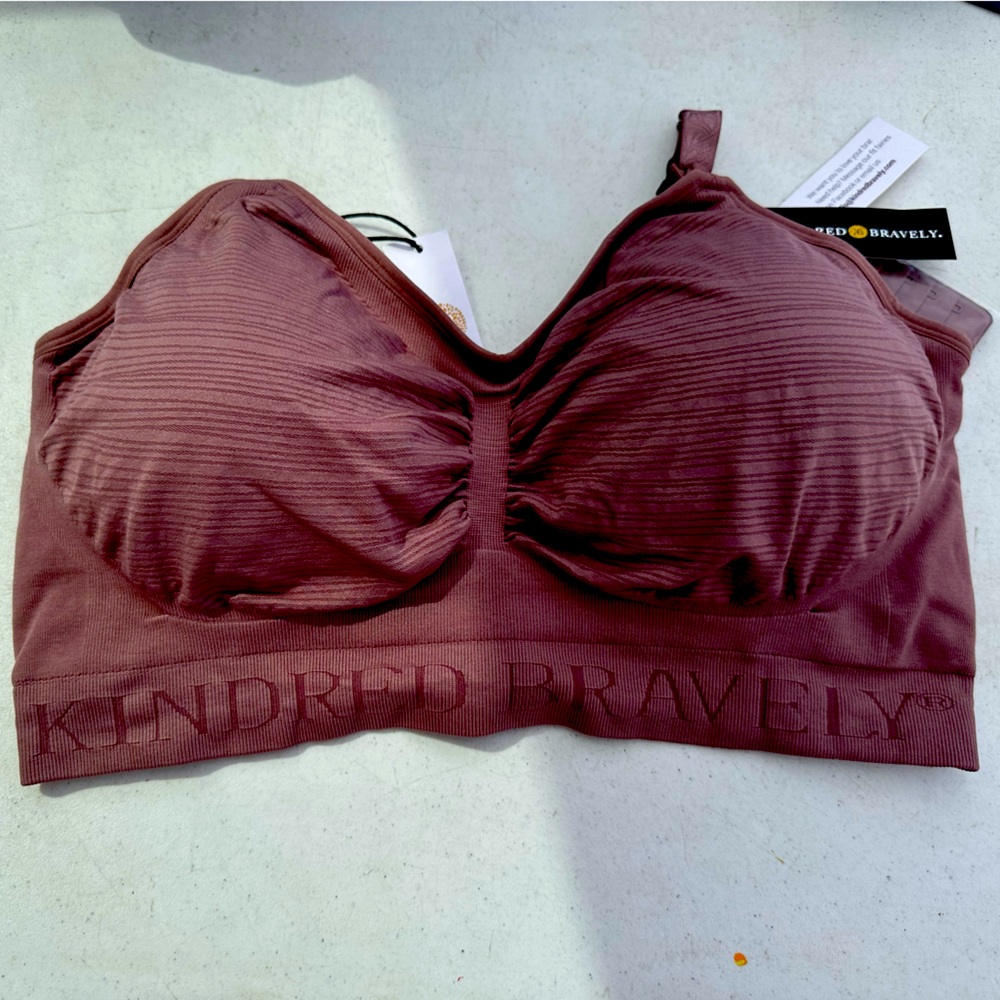 NWT!! Busty XXL Kindred Bravely Mauve Nursing/ Pumping Bra